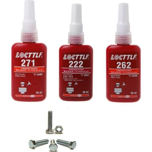 222/262/271 Thread Locker Adhesive Sealant Glue Locktite Prevent Oxidation Screw Use 50ML RC Parts