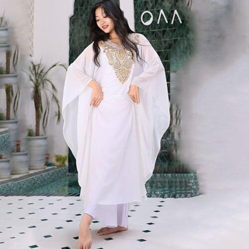 2021 New T907 Female Belly Dance Dress Set Women Sleeveless Dress and Loose Coat Latin Dance Skirt for Performance