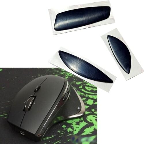 69HA 1Set Mouse Skates Replacement Glide Feet Pads Black Mouse Feet Sticker for logitech M950 / MX Performance Gaming Mouse