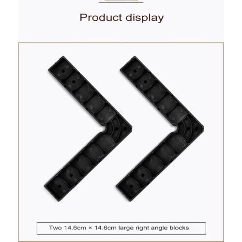 2 Pcs Woodworking Right Angle Locators 90° Fixing Clip Plastic Right Angle Ruler Block Carpentry Clamp Assist Tool for DIY