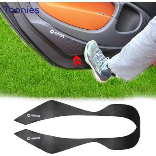 2 Pieces Carbon Anti-Dirty Pad Door Protection Sticker For Mercedes New Smart 453 Fortwo Anti-Scratch Modification Accessories