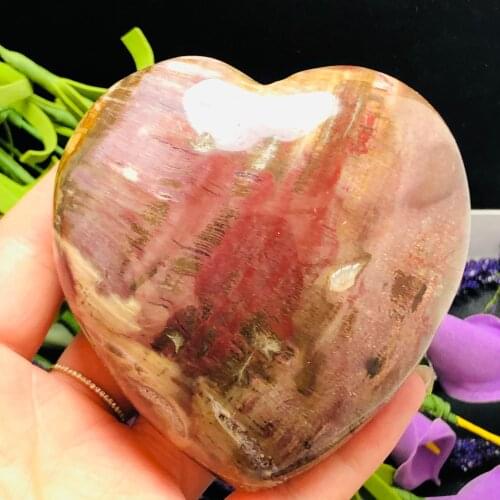 340g Unique natural wood carving heart, meditation, feng shui healing