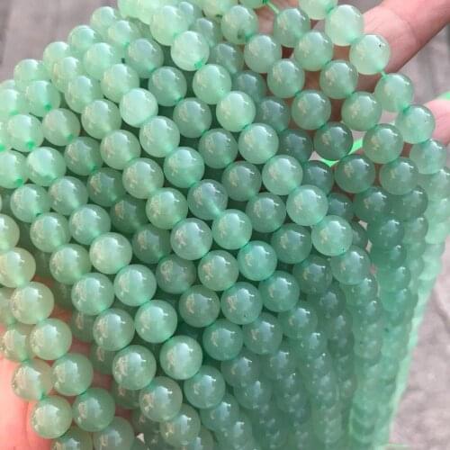 4/6/8/10/12mm Natural Green Aventurine Stone Beads Round Loose Stone Beads For Jewelry Making DIY Bracelet Strand 15