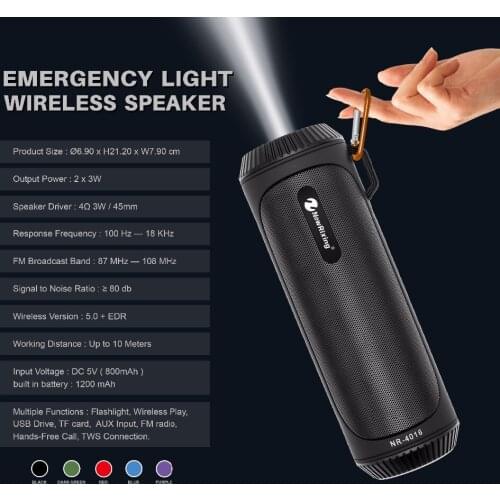 Wireless Bluetooth Speaker Waterproof Portable Outdoor Wireless Mini Audio Flashlight Insert Card Column Box Speaker