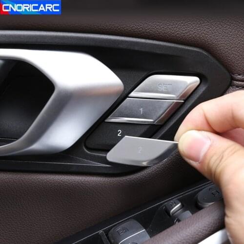 Car Styling Door Seat Memory Buttons Decoration Stickers For BMW 3 Series G20 G28 2020 ABS Interior Accessories