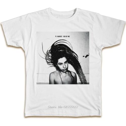 PJ Harvey Rid Of Me T Shirt Cool Designer Album Cover Top Present Gift T-Shirt Men O-neck Cotton Tshirt Hip Hop Tees Tops