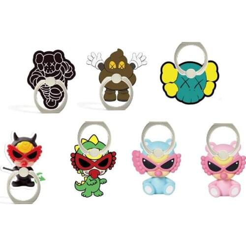 360 Degree Cartoon Animal Finger Ring Holder Smartphone Stand Holder Mobile Phone Holder For iPhone Xiaomi Huawei All Cell Phone