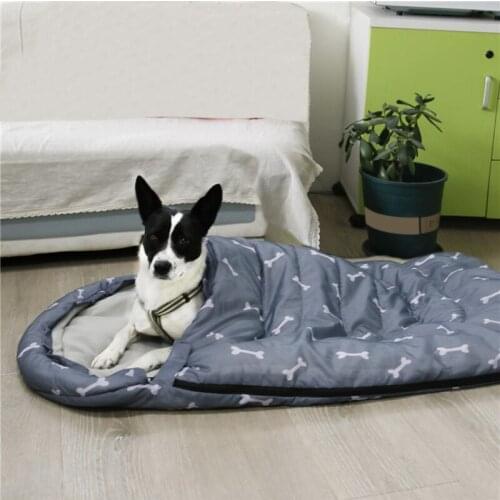Dog Bed Sleeping Bag Winter Warm Sack Blanket Mat Removable Cat House Small Pet Bed Puppy Kennel Nest Cushion Pet Supplies New