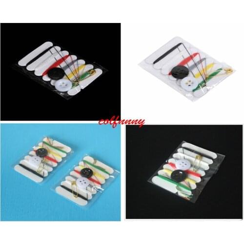 Mini portable Sewing kit for travel home& Hotel supplies Needle Thread travel Household Tools Hand Sewing Bag 6 lines F061201