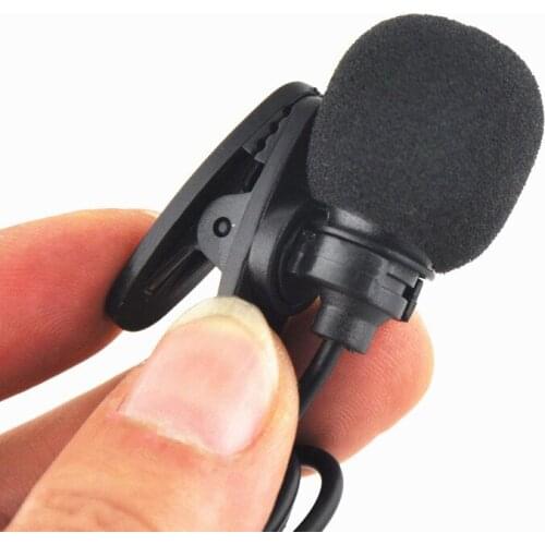 Mini Portable Microphone Handle 1.5M Condenser Clip-on Lapel Recording Stereo Wired for Phone Laptop Studio Microphones
