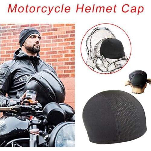 Motorcycle Moisture Wicking Cooling Skull capacete para moto Cap Motorcycle Helmet Inner Liner Beanie Motocross Helmet Open Face