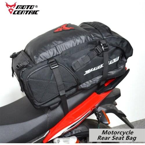 Motocentric Motorcycle Bag Waterproof Motorcycle Rear Bag 50L Motorcycle Backpack Multi-functional Tail Bag Top Case Moto