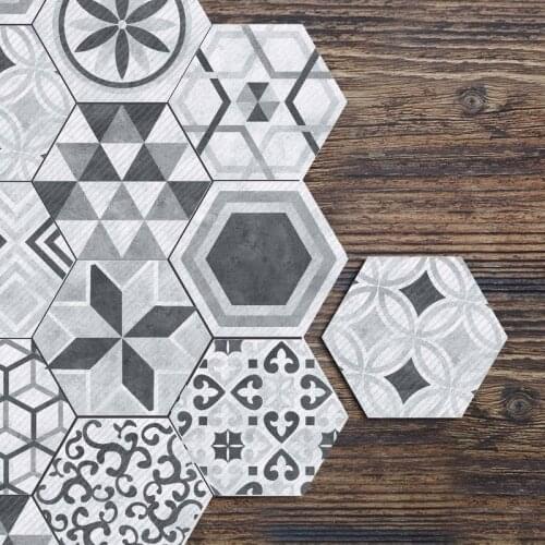 Tile Sticker Nordic Style Wall Stickers Kitchen Bathroom Living Room Bedroom Floor Stickers Waterproof Removable bohemian decor