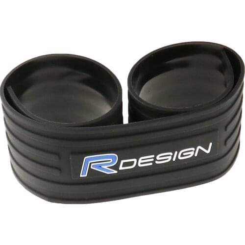 Car Rear Trunk Bumper Sticker Pad For Volvo RDESIGN XC70 V40 XC90 V50 S40 V60 C30 V70 S60 S80 S90 XC60 R DESIGN Auto Accessories