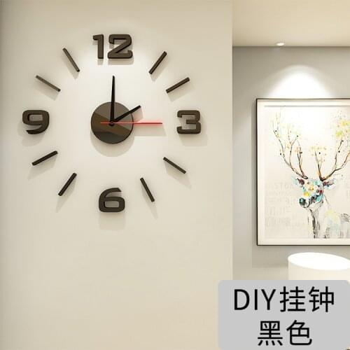 Wall Clock Stickers 3d Modern Watch Calendar Clock Luxury Girl Wall Hanging Fresh Bathroom Restaurant Small Wall Clock Mute
