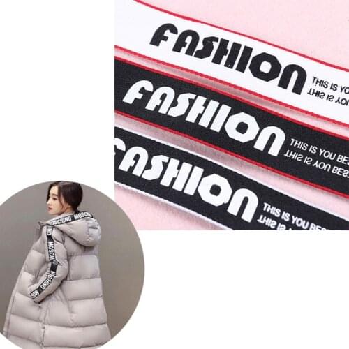 New10M 25mm Printed Fashion Logo Letters Ribbon Belt DIY Handmade Sewing clothes Hat Cap Supplementary material grosgrain ribbon