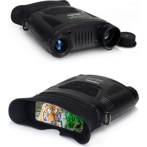Night Vision Binoculars - 3.8-7.6X Light Weight Handed Infrared Night Vision Hunting Binoculars with Comfortable Large Viewing