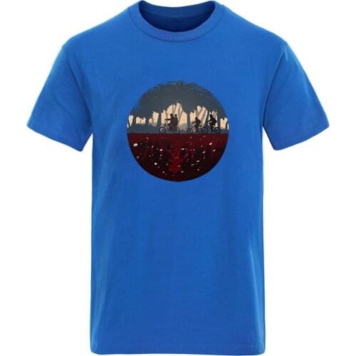 Stranger Things Short Sleeve Oversize Mens T shirt Fashion High Quality Tops Tees Casual Leisure Black 2020 Homme Camisetas