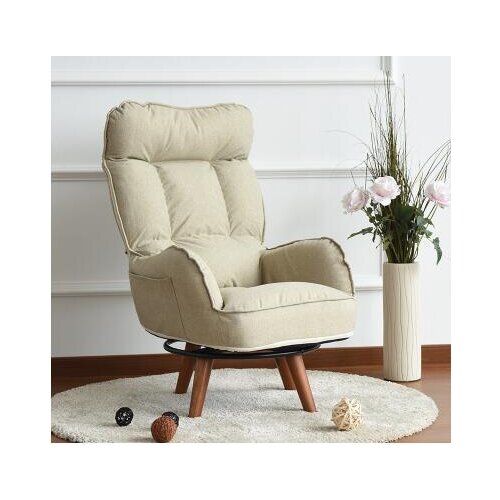 Single cloth art leisure swivel chair. Office lazy sofa. Computer chair pregnant women nursing chair.02