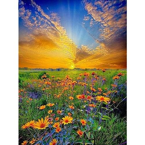 Natural scenery,5d Diamond Painting Sunrise,3d cross stitch,rhinestone embroidery ,paint with diamonds full square diy painting