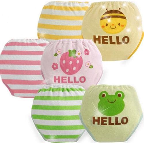 Super thick waterproof 6 layers baby potty training pant infant underwear panties newbear underclothing 2pcs/lot