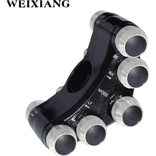 7/8" 22mm Motorcycle Switches Handlebar Control Switch Button For Headlight Turn Signal Fog Light Horn ON OFF Start Kill