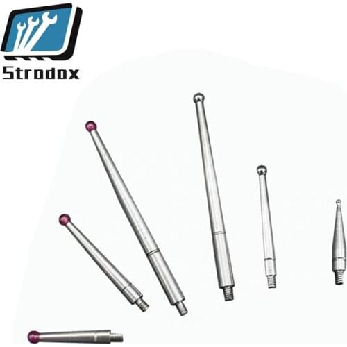 Tungsten head Probe Lever M1.6 M1.8 M2.0 Length 16 21 mm Dial indicator CMM Non-magnetic Measuring Tip Sonde Gauge Pin Gage Ball