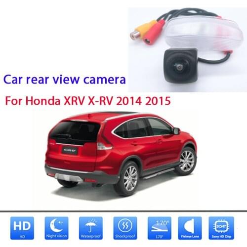 Rear Camera For Honda XRV X-RV 2014 2015 CCD Night Vision Waterproof Backup camera Parking camera License Plate Lamp