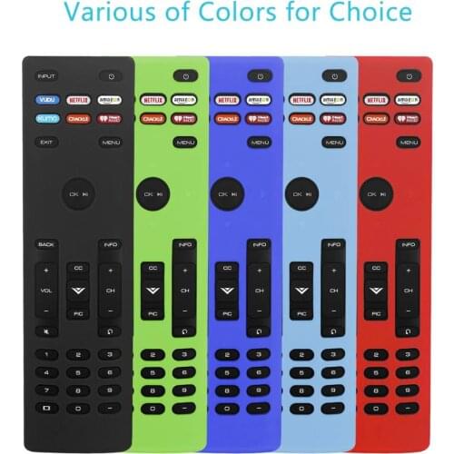 Protective Remote Covers for Vizio XRT136 TV Soft Silicone Skin Remote Control Case Waterproof Shockproof Anti-Lost with Loop