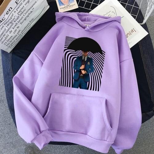 Winter The Umbrella Academy Print Hoodies Women Hooded Oversize Pullovers Harajuku Kawaii Female Loose Streetwear Sweatshirts