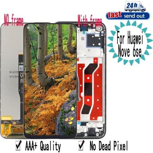 6.4 " P40Lite LCD For Huawei Nova 6 SE LCD Display Touch Screen Digitizer Assembly Replacement For Huawei P40 Lite