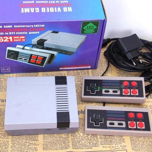 2021 Retro Consoles Video Game Machine Mini HD Classic Red and White Machine With Built-in 621 Games Retro Tv Game Players