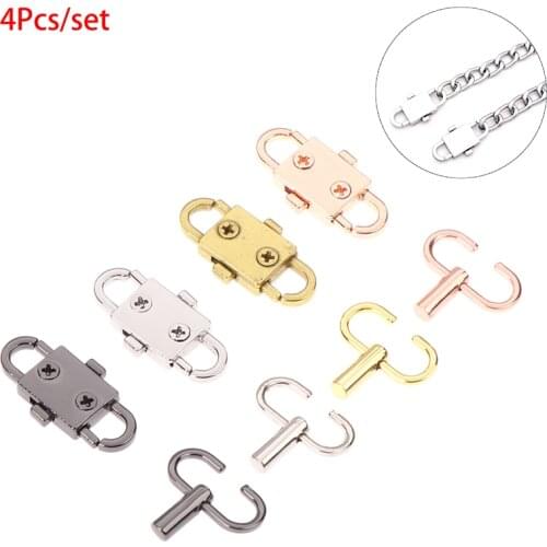 4Pcs/set Adjustable Metal Buckle Clip Handbag Chain Strap Length Shorten Bag Tool Sewing Tools
