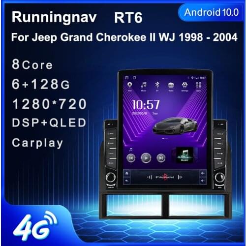 9.7" Android 10.1 For Jeep Grand Cherokee II WJ 1998 - 2004 Tesla Type Car Radio Multimedia Video Player Navigation GPS RDS