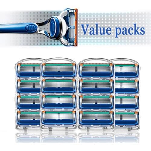Shaving Razor Include Handle And 5 Layers Replacement Blade For Gillette Fusion All Series Holder Shaving Cassettes