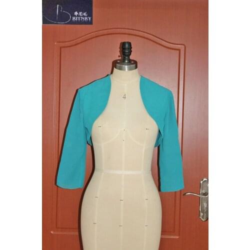 CJ5004952 Cape Mariage Hot Sale Wedding Wrap 3/4 Long Sleeves Evening/Party Capes Chiffon Bolero