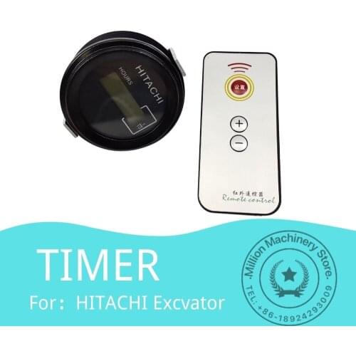 For Hitachi ZAX EX Excavator Time Remote Hour Meter With Control Timer Diesel Petrol Engine Excavator