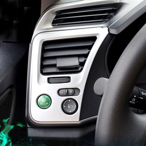 For Honda City Sedan 2014 2015 2016 accessories car Styling ABS Chrome Car Air Condition outlet Vent frame Cover Trim