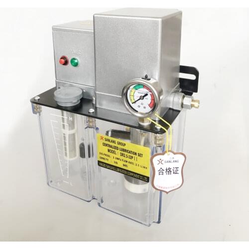 Electric lubrication oil pump gear lubricator 4 L 380V PLC control SANLANG RYZ-1 DR2.5-32PII for injection moulding machine
