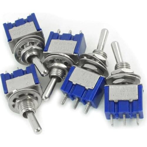 IMC Hot 5 Pcs AC ON/OFF SPDT 2 Position Latching Toggle Switch