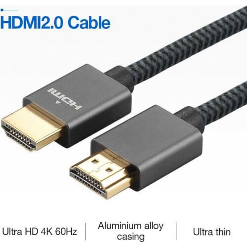 4K 18Gbps HDMI-compatible To HDMI-compatible Cable High Speed 2.0 Golden Plated Connection Cord For UHD FHD 3D Xbox PS3 PS4 TV