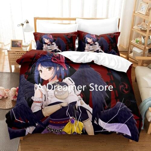 Genshin Bedding Set Anime Cartoon Sexy Girls Duvet Cover and Pillowcase Queen King Bed Clothes for Child Adult Bed Set