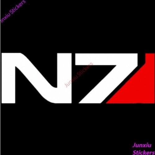 Creative MASS EFFECT N7 Car Stickers and Decals Funny Motorcycle Bumper Window Cover Scratches Waterproof Accessories KK13*4cm