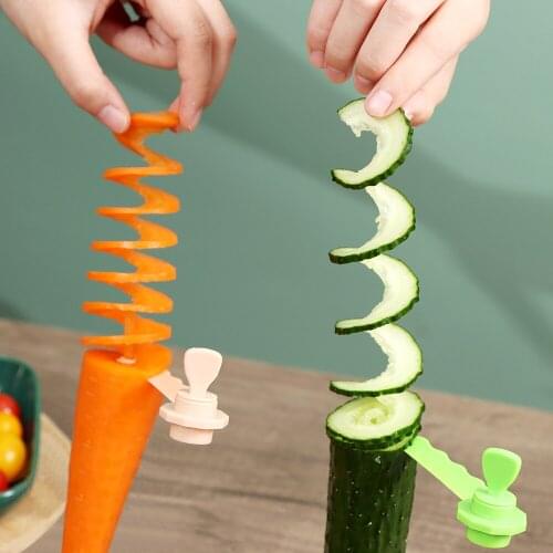 Kitchen Tool Spiral Potato Slicer Fruit Vegetable Tools Cucumber Knife Potatoes Vegetables Tool Cutting Device Hand Twist Cutter