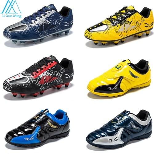 Summer Anti-crack Non-slip Trend Velcro Boys And Girls Outdoor Wear-resistant 2021 New Training Football Shoes Size 28—45