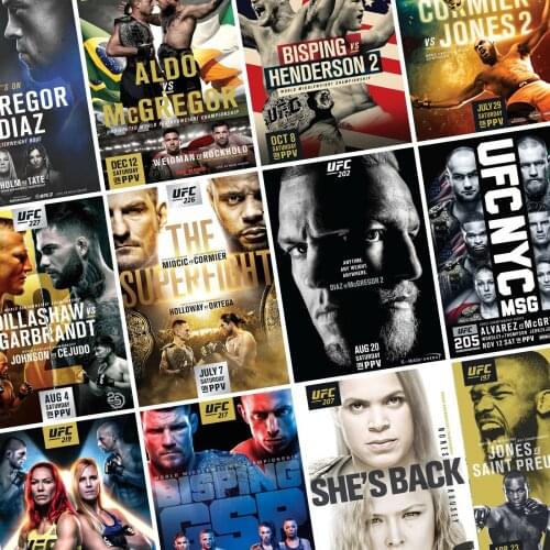 Lot style Choose CONOR MCGREGOR Boxing Art print Silk poster Home Wall Decor