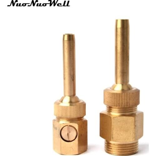 2pcs NuoNuoWell Brass 1/2" 3/4" 1 inch Thread Fountain Nozzles Water Column Pool Scenery Sprinkler Sprayer Head