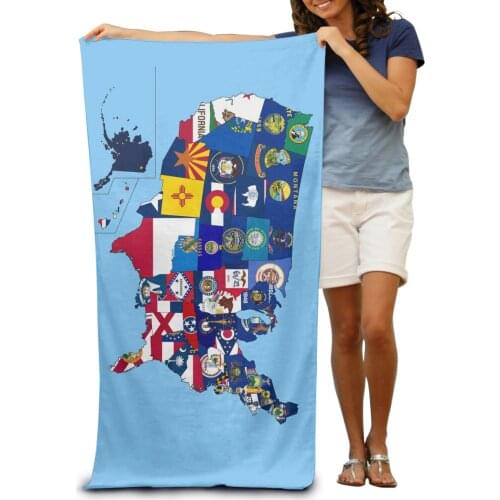 State Flag Adoption Dates Highly Cotton Bath Face Absorbent Premium Quality Lightweight Superfine Fiber Adult Beach Towels