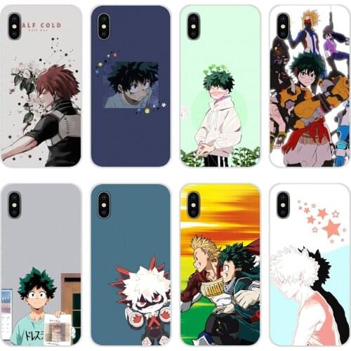 TPU Transparent Shell Cover Cartoon My Hero Academia Anime For Samsung A71 A70 A60 A51 A50 A41 A40 A31 A30 A20E A21S A12 A10 M30