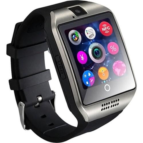 Q18 Cheap Touch screen Smart Watches Multi-function Bluetooth Sync install SIM TF Camera Music Fitness Sleep Tracker Watch